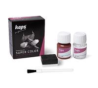 Kaps Tinta Super Color + Preparatore (25 ml ognuno), Colorante Professionale per Pelle Naturale, Tela, Ecopelle, Nutre e Ripara le Scarpe in Pelle (110 - Ruggine)