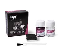 Kaps Tinta Super Color + Preparatore (25 ml ognuno), Colorante Professionale per Pelle Naturale, Tela, Ecopelle, Nutre e Ripara le Scarpe in Pelle (126 - Cardinale)