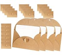 KAPSING 14 pezzi Mini Buste con Vuoto per Disegnare Castello di Cuore Buste di Carta Kraft Carte Buoni da Compilare da soli Carte da Scrivere per Carte Regalo Fai da Te Graffiti