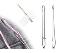 KAPSING 2 Pezzi Aghi da Tirare Coulisse Aiuto per Infilare Pinzetta Pinzetta Corda Elastica Aghi da Tirare Fascia Elastica Infila Strumento per infilare per Fai da Te