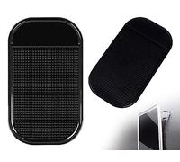 KAPSING 2 pezzi nero autoadesivo anti-scivolo cruscotto auto lavabile Pads anti-scivolo per la detenzione di occhiali titolare auto Decorazione Mobile Phone Holder