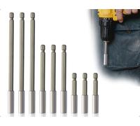 KAPSING Confezione da 9 Prolunghe Magnetiche per Trapano, Supporto per Asta di Prolunga per Trapano per Avvitatore Elettrico (50mm/100mm/150mm)