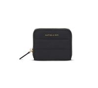 Kapten & Son Louvre Cloud Small All Black - Portafoglio da donna piccolo, colore nero, con scomparto per monete e 6 scomparti per carte di credito, 9,5 x 11,5 x 2,5 cm