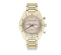 Kapten & Son Orologio analogico 'Rise Small Light Gold Cream Steel' oro / nero Donna Kapten & Son One Size oro / nero