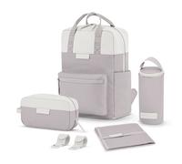 Kapten & Son Set zaino Bergen changing 4 pz. scomparto per laptop grigio