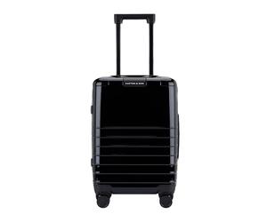Kapten & Son Valigia Heathrow Essential Cabin All Black 34 L | Trolley bagaglio a mano 55x35x20 | Valigia bagaglio a mano nera con ruote rimovibili a 360 gradi e lucchetto TSA | Trolley piccolo