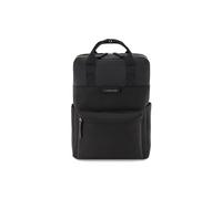 Kapten & Son Zaino Bergen Small All Black 9 L | Donna & Uomo | Zaino pc minimalista & funzionale | Per università, scuola, lavoro, viaggio, aereo | Vegano & impermeabile, porta PC da 11"