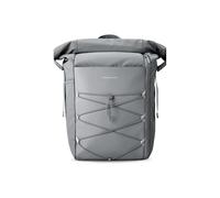 Kapten & Son Zaino Yoho 24 - 30 l, zaino rolltop, da donna e da uomo, con scomparto per laptop da 14 pollici e apertura laterale, zaino ideale per viaggi, università, lavoro, sport, grigio pietra, 24