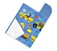 Kapuzenhandtücher Für Kinder - Reisehandtuch Kind Kapuze | Kinderbadetücher | Bademantel Poncho Mit Baufahrzeug Design | 127 X 76 Cm Aufsaugfähiges Wickeltuch Für Schwimmen Dusche Pool Reisen