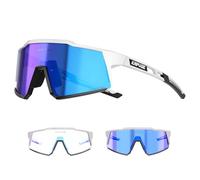 KAPVOE Fotocromatici Occhiali Da Ciclismo Con TR90 Occhiali Da Sole Sportivi Donne Uomini Che Corrono Chiaro Mtb Bicicletta Accessori Blu Bianco 09