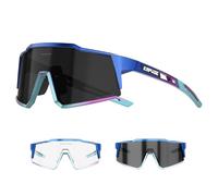 KAPVOE Fotocromatici Occhiali Da Ciclismo Con TR90 Occhiali Da Sole Sportivi Donne Uomini Che Corrono Chiaro Mtb Bicicletta Accessori Chiaro Blu 05