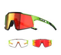 KAPVOE Fotocromatici Occhiali Da Ciclismo Con TR90 Occhiali Da Sole Sportivi Donne Uomini Che Corrono Chiaro Mtb Bicicletta Accessori Rosso Verde 07