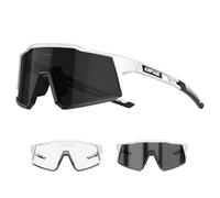 KAPVOE Fotocromatici Occhiali Da Ciclismo Con TR90 Occhiali Da Sole Sportivi Donne Uomini Che Corrono Chiaro Mtb Bicicletta Accessori Chiaro Bianco 09