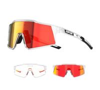 KAPVOE Fotocromatici Occhiali Da Ciclismo Con TR90 Occhiali Da Sole Sportivi Donne Uomini Che Corrono Chiaro Mtb Bicicletta Accessori Rosso Chiaro 12