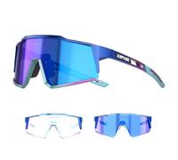 KAPVOE Fotocromatici Occhiali Da Ciclismo Con TR90 Occhiali Da Sole Sportivi Donne Uomini Che Corrono Chiaro Mtb Bicicletta Accessori Blu 05