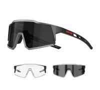 KAPVOE Fotocromatici Occhiali Da Ciclismo Con TR90 Occhiali Da Sole Sportivi Donne Uomini Che Corrono Chiaro Mtb Bicicletta Accessori Chiaro Nero 08