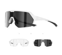 KAPVOE Occhiali Ciclismo Fotocromatici con Protezione UV400 Occhiali da Sole Sportivi Uomo Donna per Mountain Biking Running MTB K360