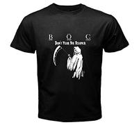 KAQlMAO BOC Blue Oyster Cult Don't Fear The Reaper T-Shirt Graphic Tee Printed Top for Mens Black XL