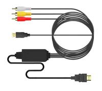 KAQNTUD Adattatori video a HdTV 60Hz Segnali Conversione USB 5V Alimentazione Video al convertitore HdTV Per TV Box Sistemi Fotografici Rcas A Hdmis Cavo Convertitore
