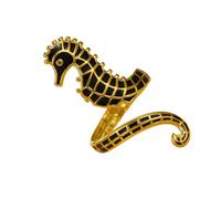 KAQNTUD Anelli decorativi unici a forma di cavalluccio marino, per appassionati di moda e amanti dell'arte alla ricerca di stili individuali, As show, Metallo