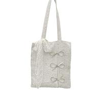 KAQNTUD Borsa a tracolla oversize decorata scintillante alla moda spaziosa borsa pratica per i pendolari quotidiani da viaggio scintillante borsa a farfalla per le donne, bianco, One Size