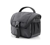 KAQNTUD Borsa per fotocamera in tela per fotocamera DSLR con supporto per treppiede, borsa a tracolla per uomo/donna