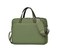 KAQNTUD Borsa resistente di trasporto del taccuino dell'acqua di durevolezza per il computer portatile a 16 pollici, borsa multipla dei messaggeri del compartimento per, Verde