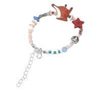 KAQNTUD Braccialetto colorato con volpi creative, braccialetto colorato con perline per donne giovani e amanti degli animali in cerca di uno stile unico