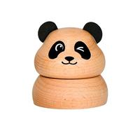 KAQNTUD Carillon in legno nordico a forma di animale, realizzato a mano, decorazione rotante per la casa, regalo con 7 temi e intaglio naturale, carillon rotante con animali
