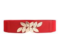 KAQNTUD Cintura in vita elasticizzata traspirante leggera con rapido per uso professionale sportivo nero unisex design traspirante cintura in vita per stare in piedi, Fibbia rossa e oro, Taglia unica