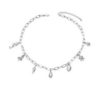 KAQNTUD Estati Vacanza Gioielli Set Shell Collana Pendente 5 Stili Moda Catena Impilabile Per Accessori Collana Alla Moda Per Le Donne, Misura unica, come descritto, come descritto