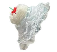 KAQNTUD Fascinator Clip per cappello in pizzo fatto a mano accessori per torta di compleanno per donne clip copricapo arte di compleanno