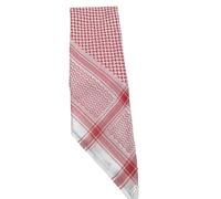 KAQNTUD Foulard Keffiyeh religioso per adulti, turbanti jacquard, modello arabo, sciarpa per esterni, per ciclismo, maschile, arabo, shemagh, musulmani, deserto, copricapo, Rosso, Taglia unica