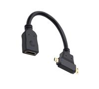 KAQNTUD MultiDevice Hdmis a Miniture Adattatore Hdmis Piastra d'Oro Porto Non Richiesto Driver Per Telaio Digitale Console di Gioco