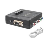 KAQNTUD RGBS SCART VGA a YPBPR Component Converter Console Adapter Supporta la regolazione del colore a canale singolo per console di gioco