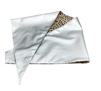 KAQNTUD Sciarpa alla moda leopardi triangolo fazzoletto PU testa sciarpa per gli appassionati vintage confortevole ed elegante sciarpa bandana stampa leopardo, Argento, Taglia unica