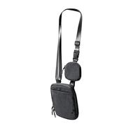 KAQNTUD Versatile borsa a tracolla per cellulare Pratiche tasche con cerniera Spallacci regolabili Adatto per uomini e donne. Borse a tracolla in nylon per le donne, grigio