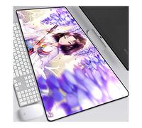 Kara no Kyoukai 900x400mm Tappetino Mouse Gaming 900x 400mm XXL per Mouse e PC, 3mm Mouse Pad Antiscivolo Fondo in Gomma con Bordi Cuciti, A