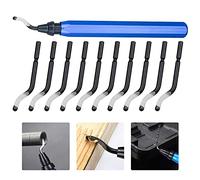 KARAA Sbavatura a Mano Set di Attrezzi con 10 Pezzi Rotazione a 360°Sbavare Lama, Tagliatori per Sbavatura per Stampe 3D Tubi Plastica Metallo