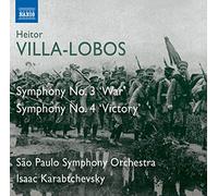 Heitor Villa-Lobos – Sinfonia n. 3 'Guerra', Sinfonia n. 4 'Vittor' – CD – NAXOS