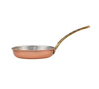 KARACA Alacahoyuk, Padella in rame, 22 cm, naturale, sana, perfetta distribuzione del calore, tracce di storia con patrimonio culturale