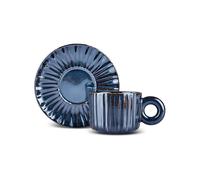 Karaca Arthur - Tazza da tè blu navy per 2 persone, 260 ml