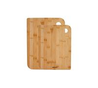 Karaca Azur - Set di 2 taglieri in legno di bambù, per cucina, grandi e piccoli, in legno di bambù