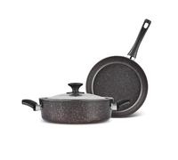 Karaca Biogranit Blackgold - Set di 3 pentole