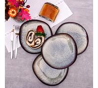 Karaca Black Galactic - Tazza da tè reattiva per 4 persone, elegante, straordinaria, reattiva, unica, sana, naturale, auto-strutturata, forma organica, per uso quotidiano e occasioni speciali