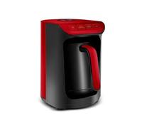 Karaca Hatır Köz - Macchina da caffè turco, capacità 300 ml, prepara 5 tazze di caffè turco, spegnimento automatico e controllo della temperatura, sapore di carbone autentico, 535 W, colore: Rosso