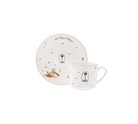 KARACA Le Petit Prince Design - Set di 6 tazzine da caffè e piattino, in porcellana, colore: bianco multicolore, piccole tazze da caffè turco, tazzine da espresso, cappuccino, set da tè - 12 pezzi, 80