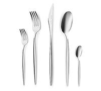 Karaca Lizbon, set di posate da 60 pezzi per 12 persone, Acciaio inossidabile, Cromargan 18/10 lucido, Set di posate, 60 pezzi per 12 persone