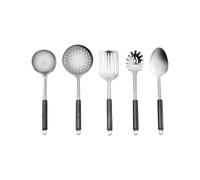 Karaca Master Black - Set di 5 pezzi - Divertimento da cucina di alta qualità con eleganza e fascino nero, pratico set di utensili da cucina per cuochi esigenti