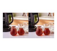 KARACA Set di bicchieri da tè Refikadan Tatlıcan, set di 12 pezzi per il servizio da tè per le persone, lavabili in lavastoviglie Bicchieri da tè turchi, design unico, pratici